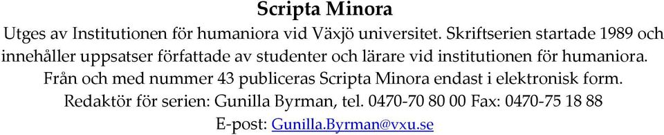 institutionen för humaniora.