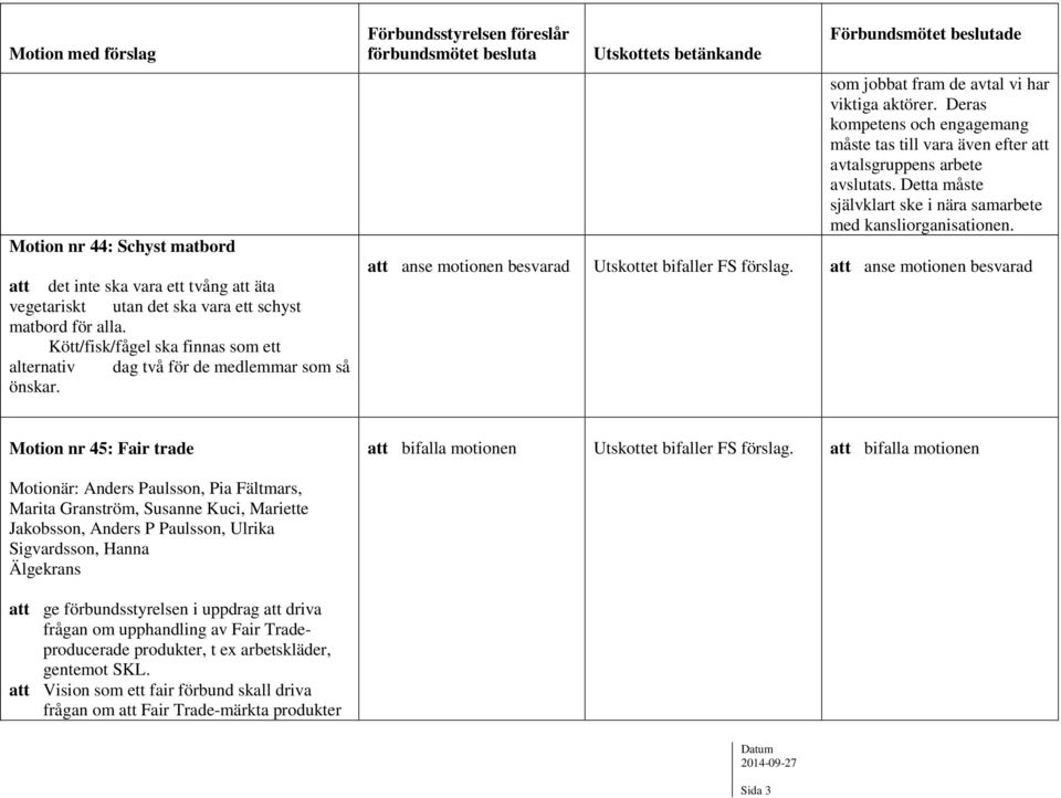 Deras kompetens och engagemang måste tas till vara även efter avtalsgruppens arbete avslutats. Detta måste självklart ske i nära samarbete med kansliorganisationen.