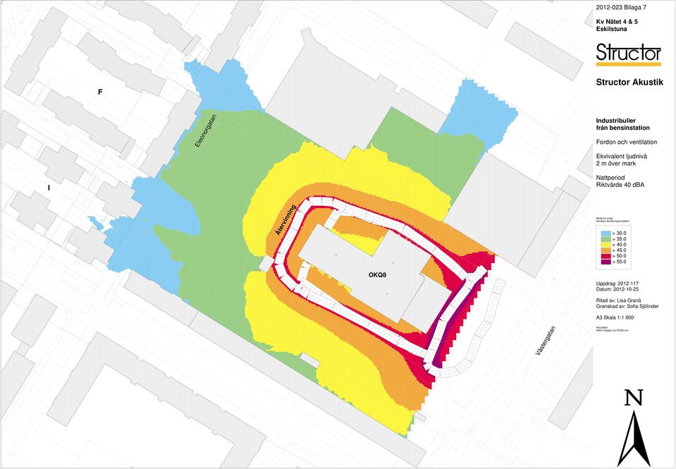 enligt Nordiska Beräkningsmodellen > 30.0 > 35.0 > 40.0 > 45.0 > 50.0 > 55.