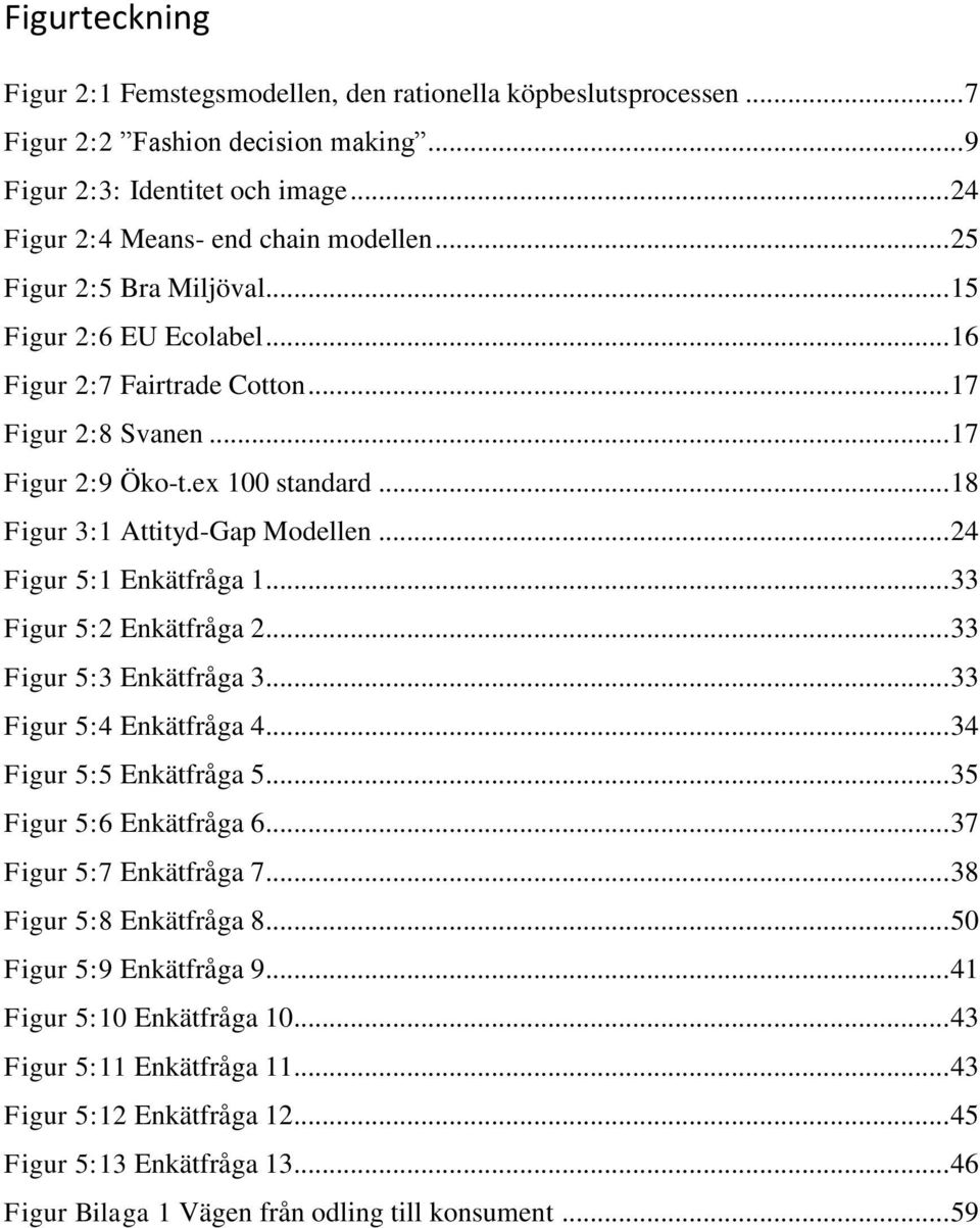 .. 24 Figur 5:1 Enkätfråga 1... 33 Figur 5:2 Enkätfråga 2... 33 Figur 5:3 Enkätfråga 3... 33 Figur 5:4 Enkätfråga 4... 34 Figur 5:5 Enkätfråga 5... 35 Figur 5:6 Enkätfråga 6.