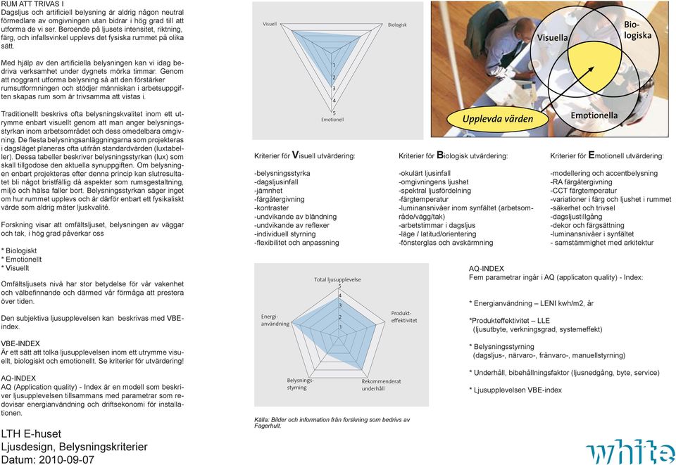 Med hjälp av den artificiella belysningen kan vi idag bedriva verksamhet under dygnets mörka timmar.