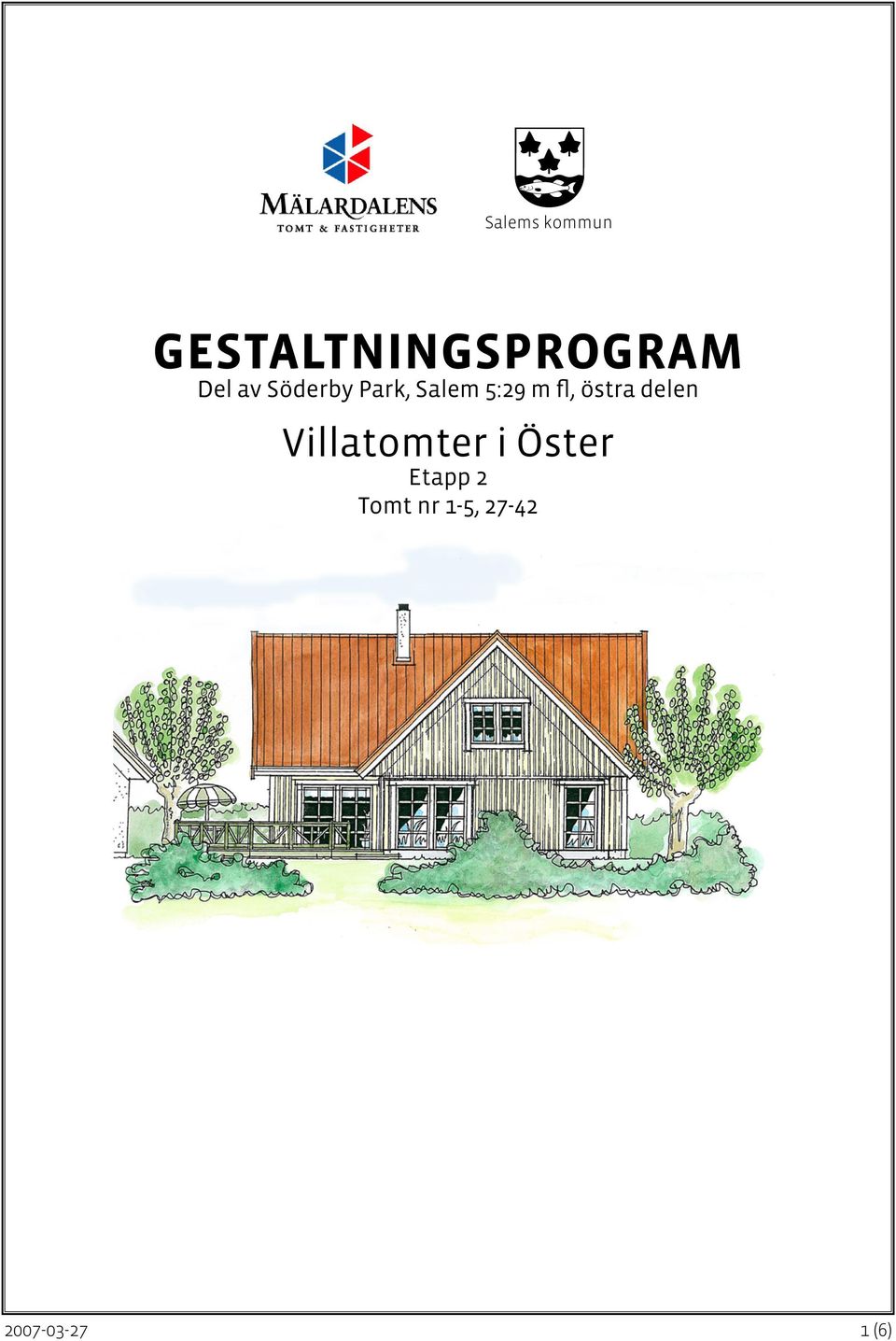 fl, östra delen Villatomter i