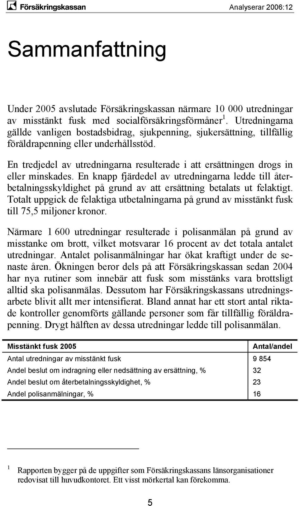 En tredjedel av utredningarna resulterade i att ersättningen drogs in eller minskades.