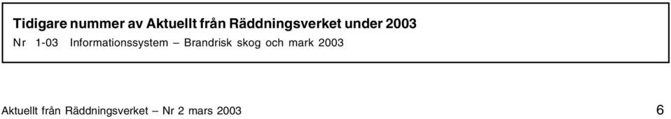 Informationssystem Brandrisk skog och