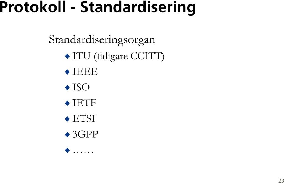 Standardiseringsorgan ITU