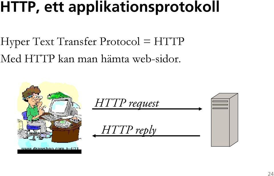 = HTTP Med HTTP kan man hämta