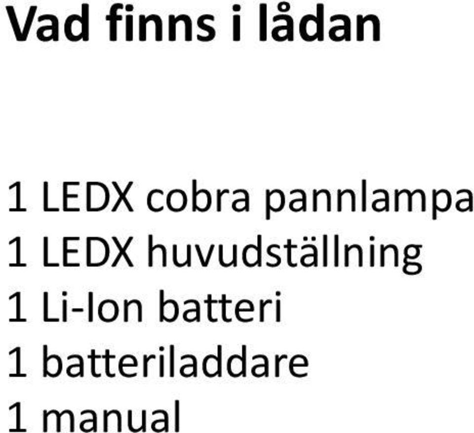 huvudställning 1 Li Ion