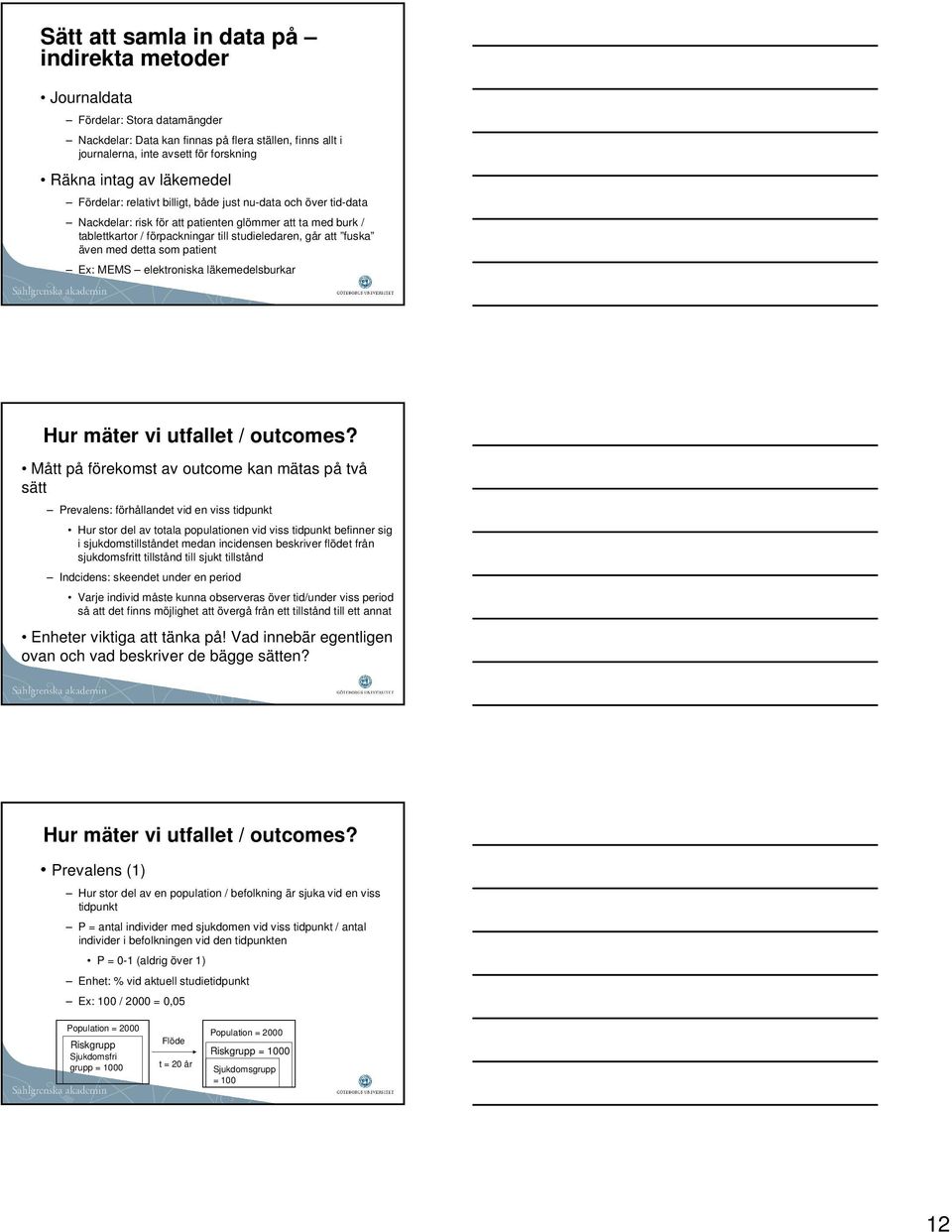 även med detta som patient Ex: MEMS elektroniska läkemedelsburkar Hur mäter vi utfallet / outcomes?
