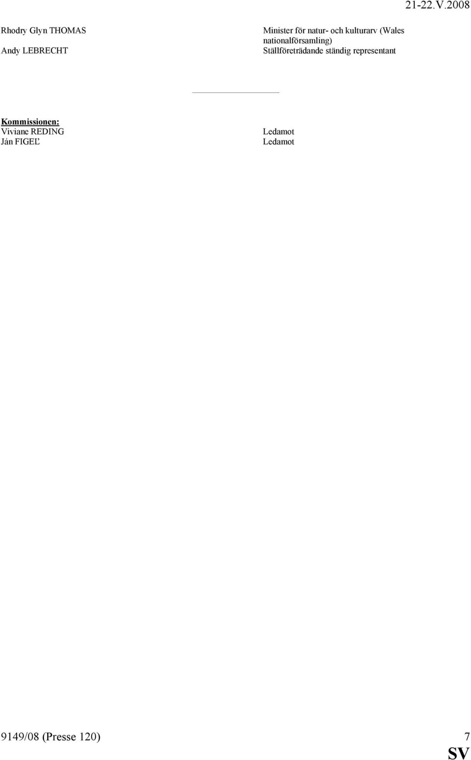 Ställföreträdande ständig representant Kommissionen: