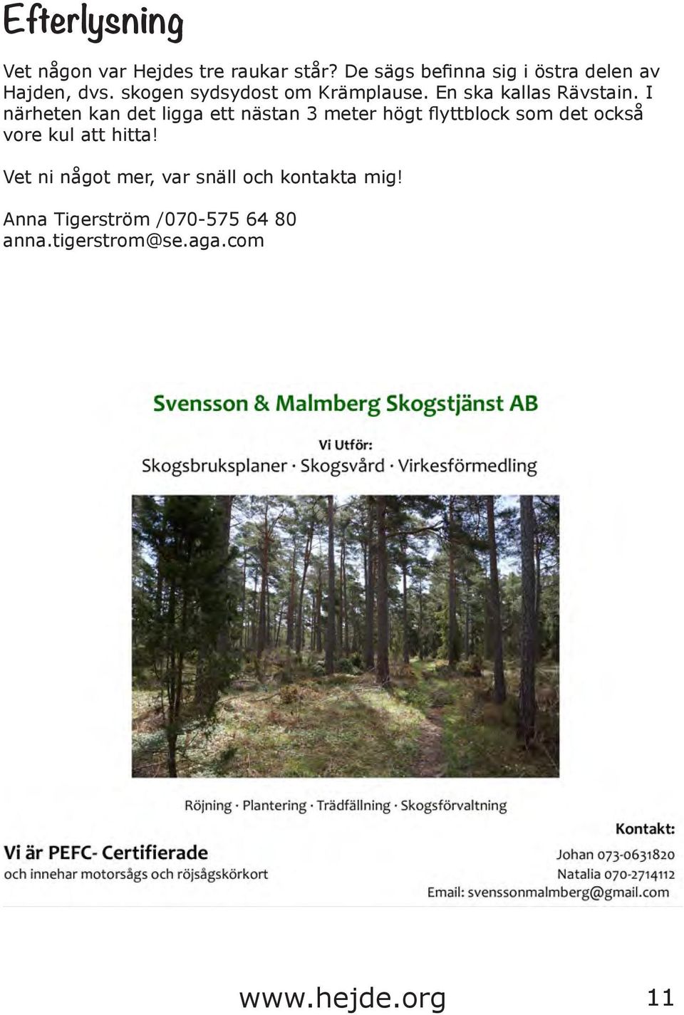 En ska kallas Rävstain.