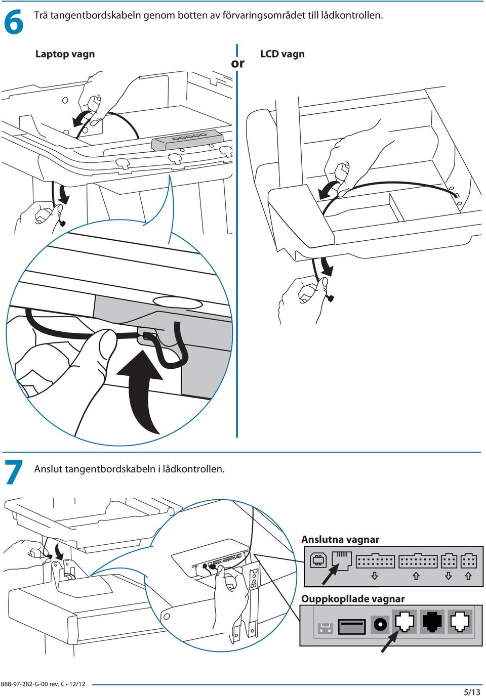 Laptop vagn or LCD vagn 7 Anslut