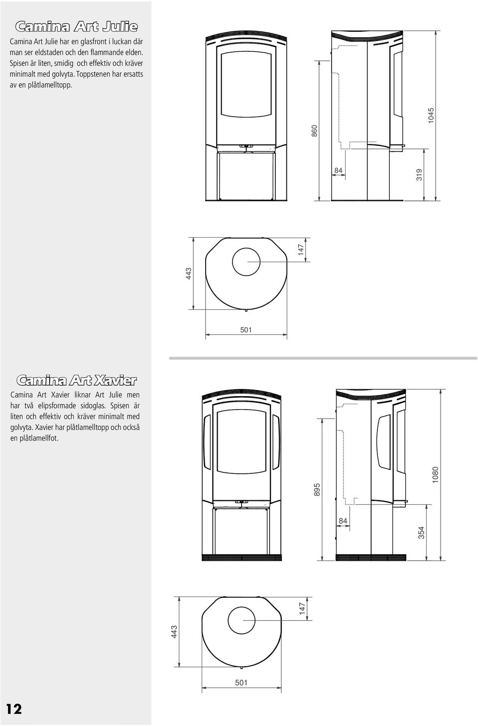 1045 860 84 319 147 443 501 Camina Art Xavier Camina Art Xavier liknar Art Julie men har två elipsformade sidoglas.