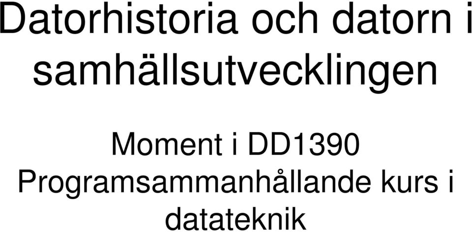 Moment i DD1390