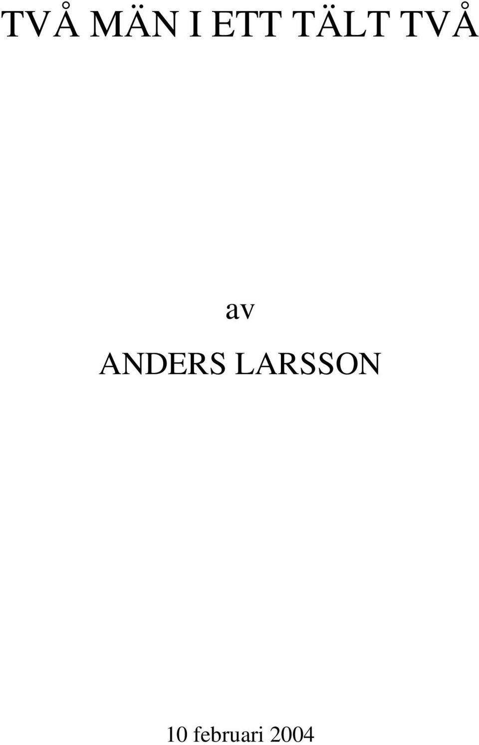 ANDERS LARSSON