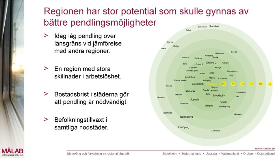 andra regioner. > En region med stora skillnader i arbetslöshet.