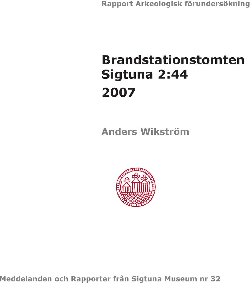 2007 Anders Wikström Meddelanden