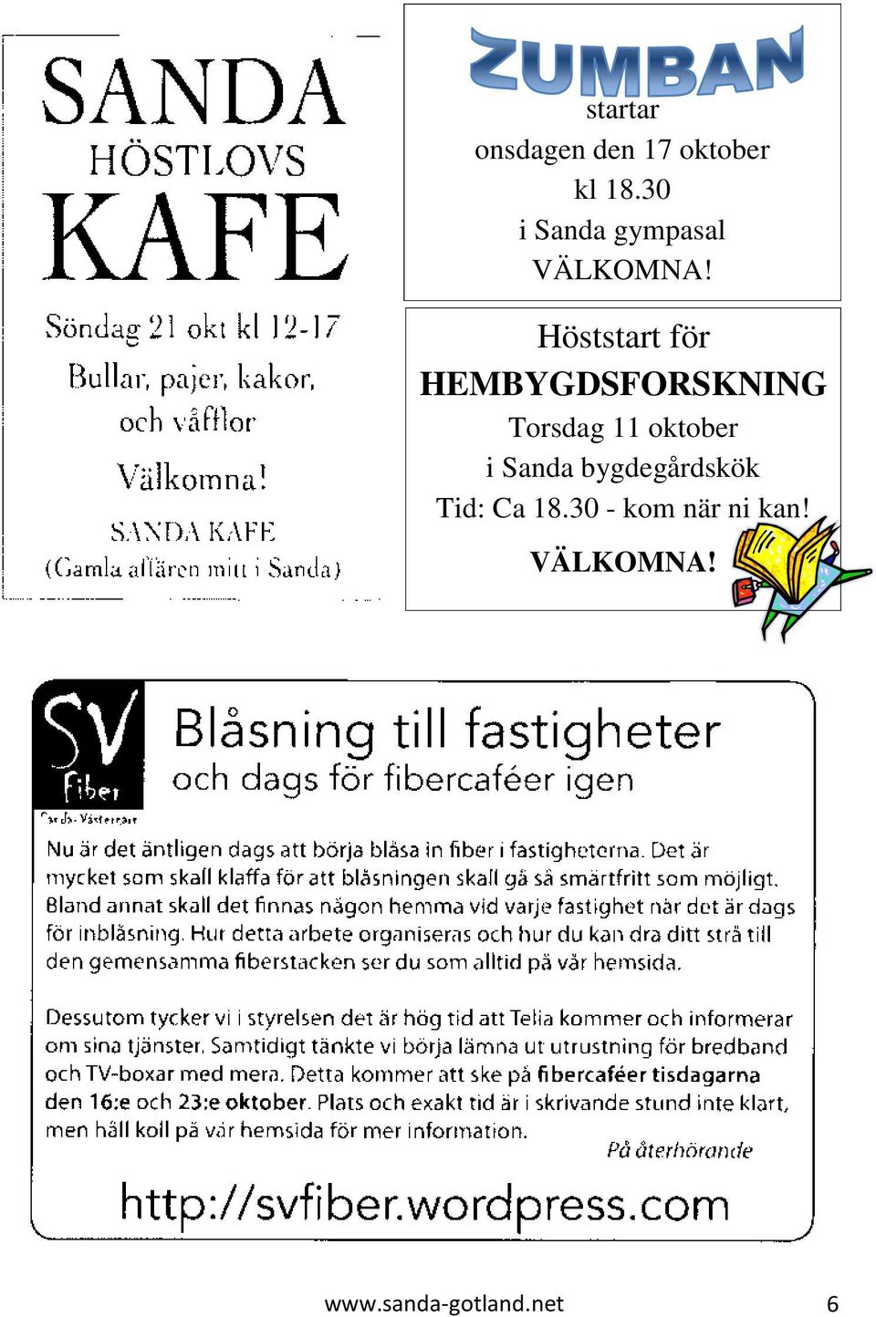 Höststart för HEMBYGDSFORSKNING Torsdag 11