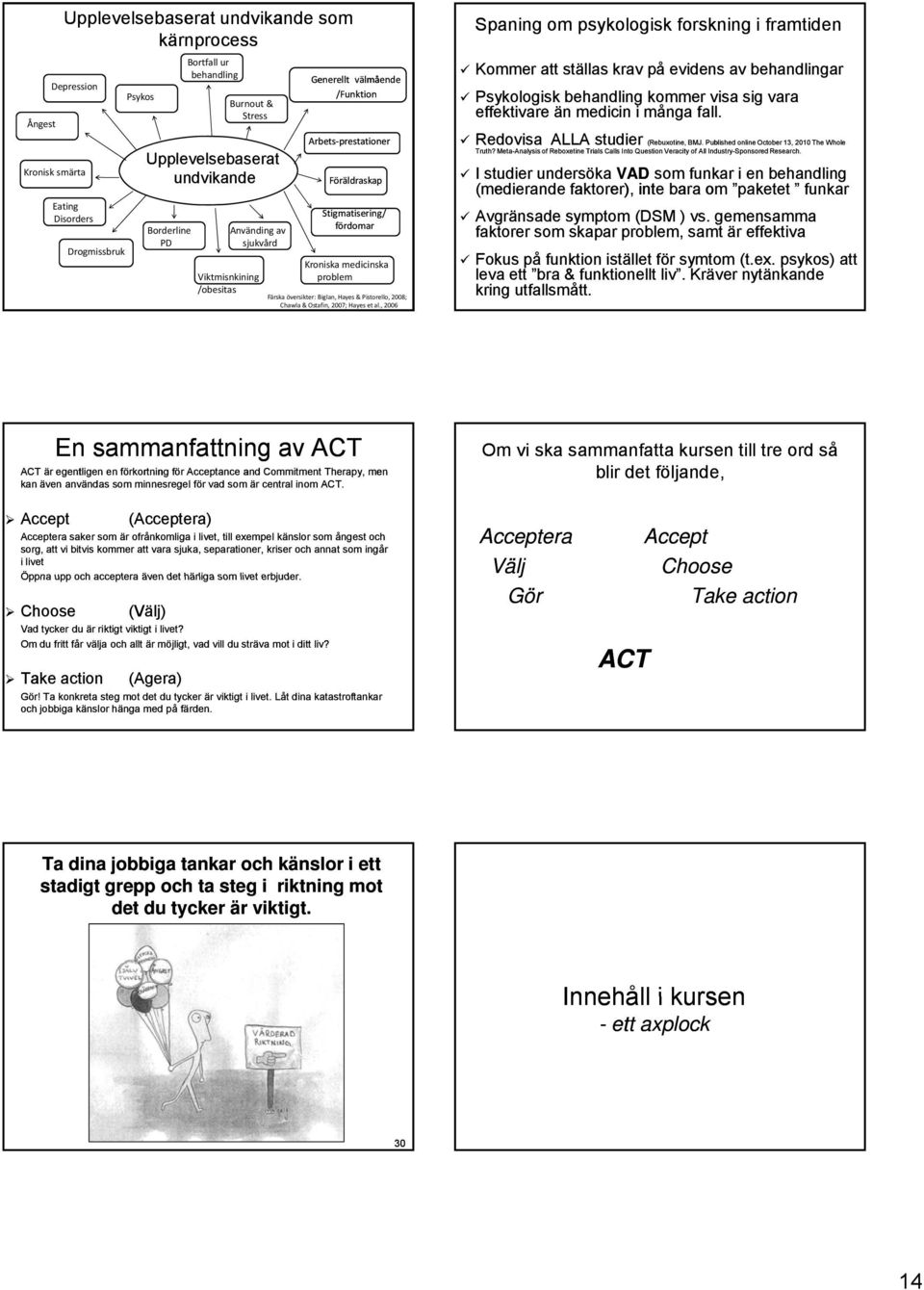 Pistorello, 2008; Chawla & Ostafin, 2007; Hayes et al.