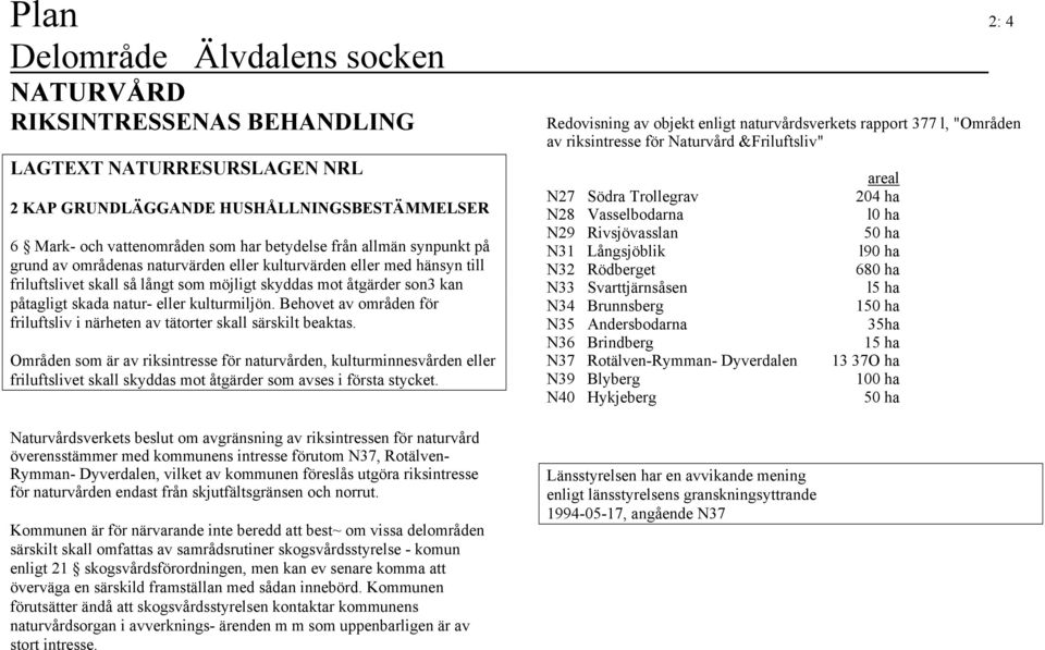 Behovet av områden för friluftsliv i närheten av tätorter skall särskilt beaktas.