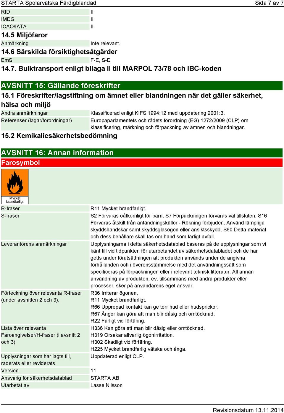 Referenser (lagar/förordningar) 15.
