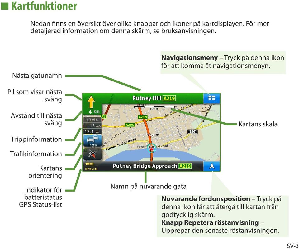 Nästa gatunamn Navigationsmeny Tryck på denna ikon för att komma åt navigationsmenyn.