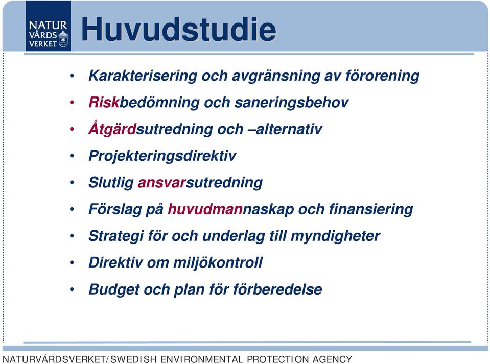 ansvarsutredning Förslag på huvudmannaskap och finansiering Strategi för och