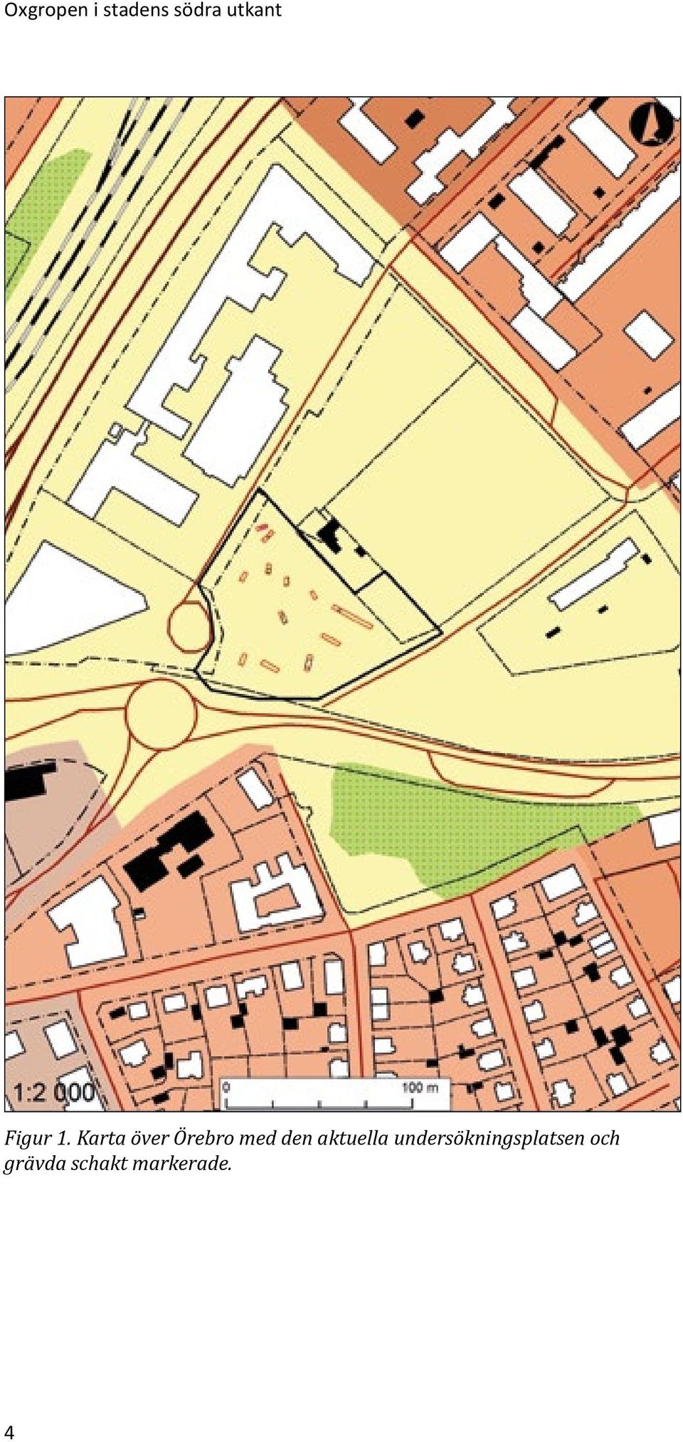 Karta över Örebro med den