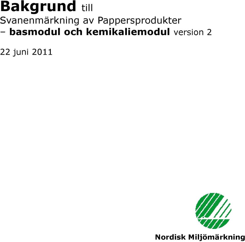 och kemikaliemodul version 2