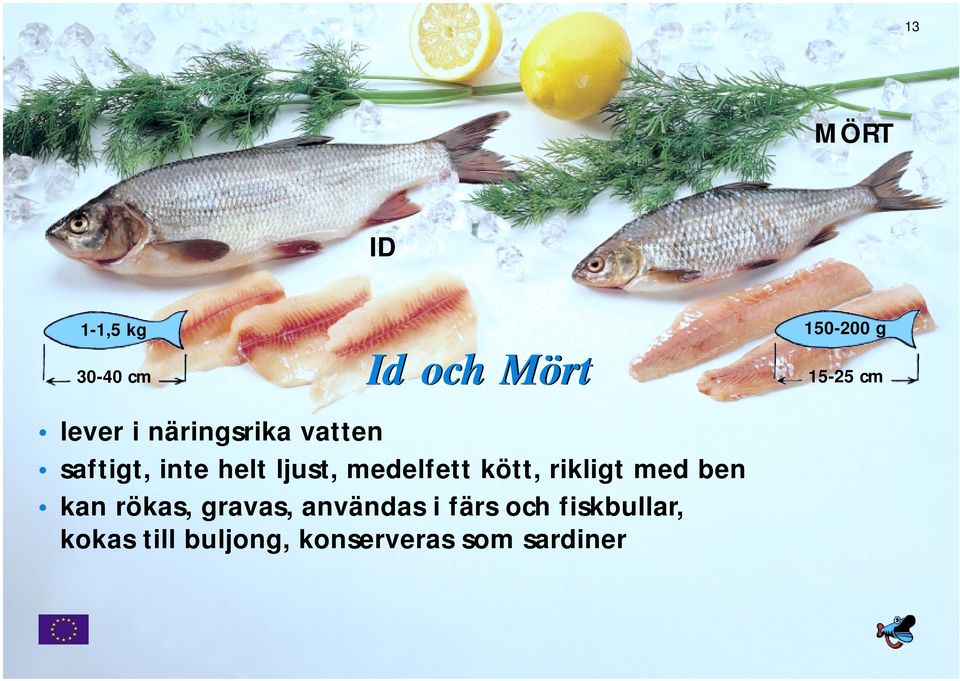 medelfett kött, rikligt med ben kan rökas, gravas, användas