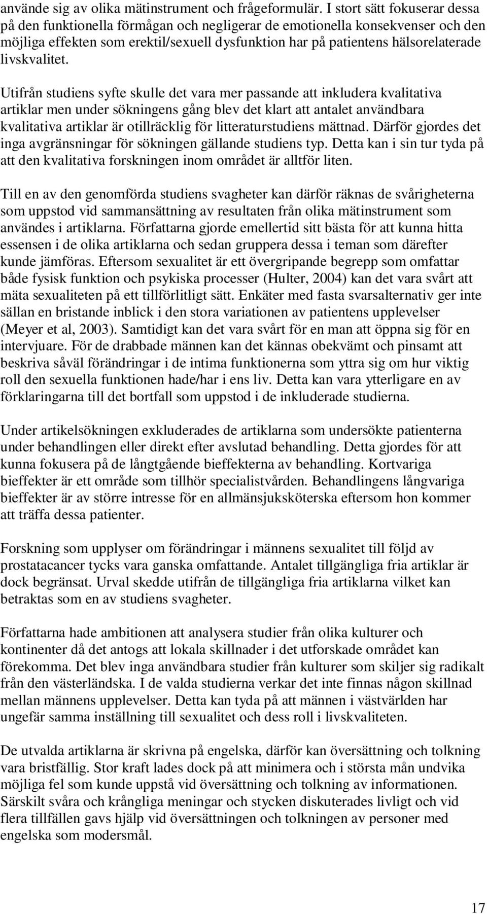 livskvalitet.