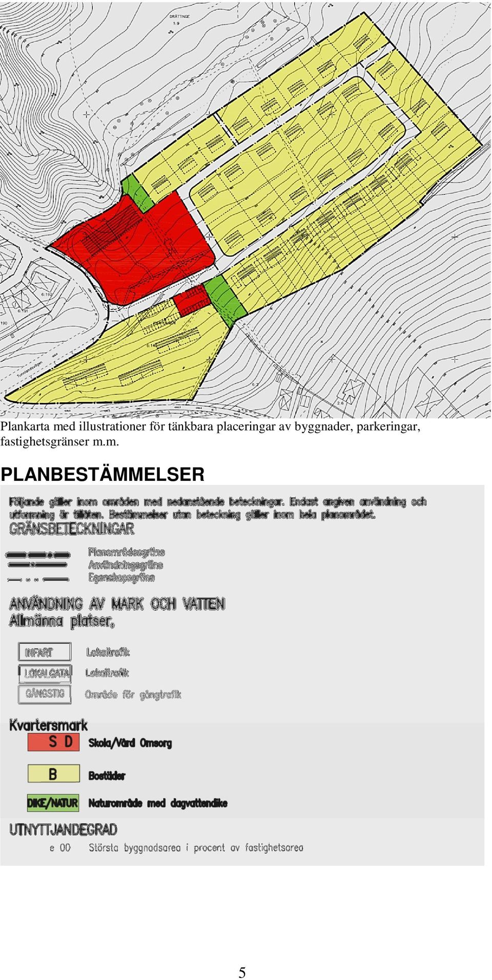 byggnader, parkeringar,