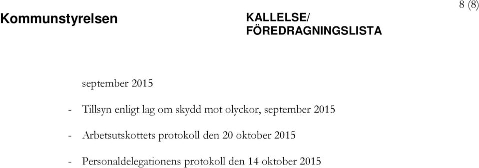Arbetsutskottets protokoll den 20 oktober