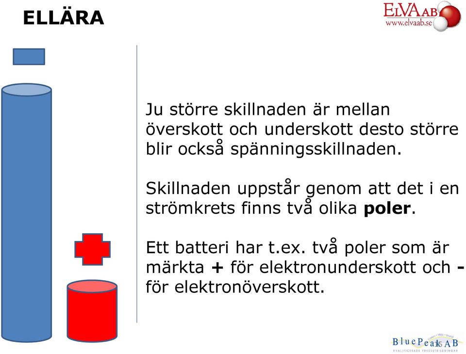 Skillnaden uppstår genom att det i en strömkrets finns två olika