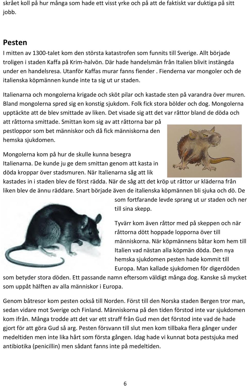 Fienderna var mongoler och de italienska köpmännen kunde inte ta sig ut ur staden. Italienarna och mongolerna krigade och sköt pilar och kastade sten på varandra över muren.