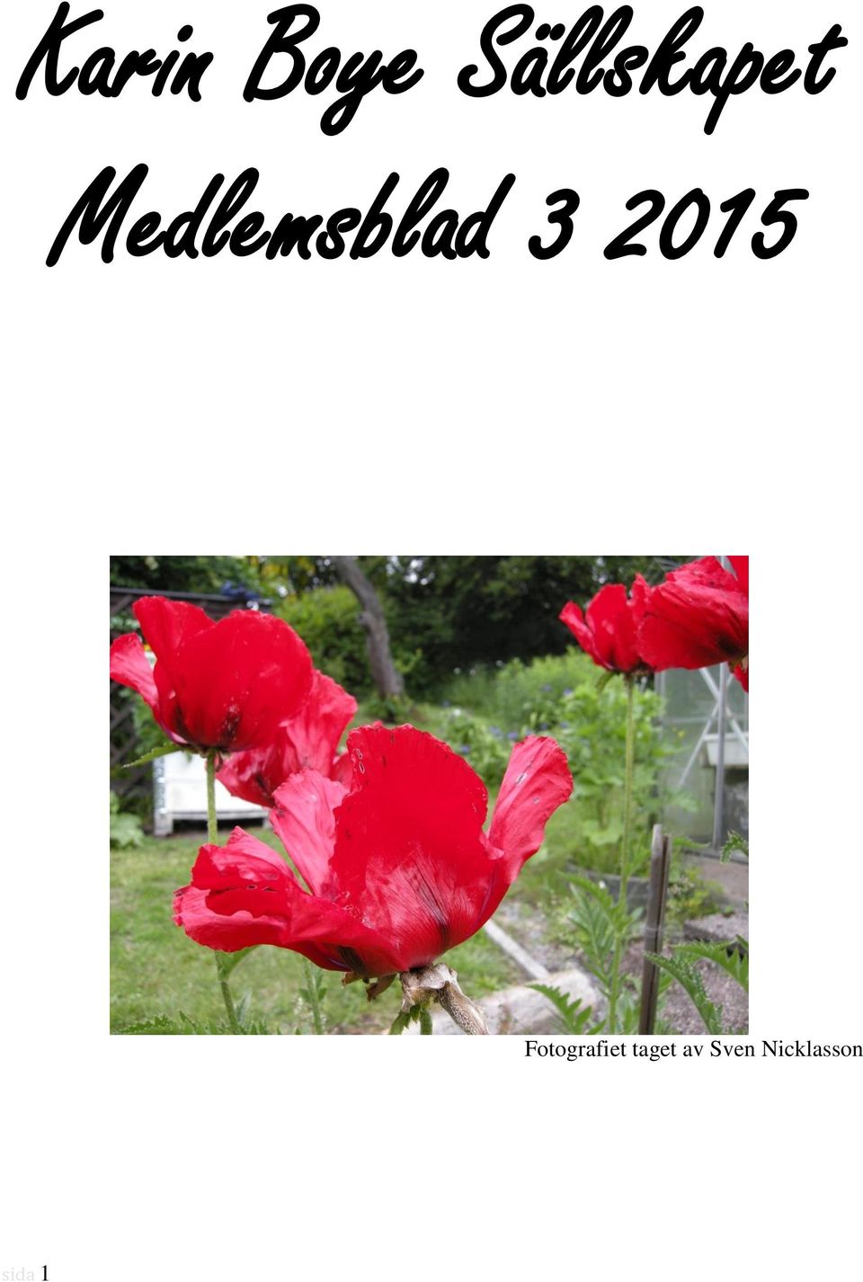 Medlemsblad 3 2015