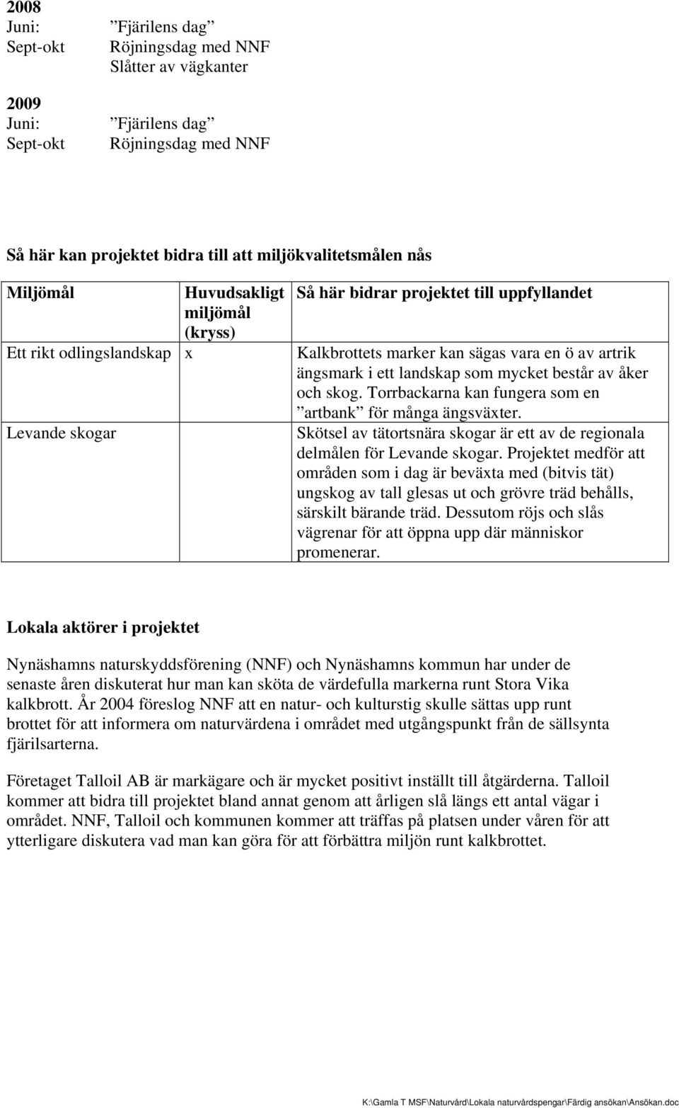 Torrbackarna kan fungera som en artbank för många ängsväxter. Skötsel av tätortsnära skogar är ett av de regionala delmålen för Levande skogar.