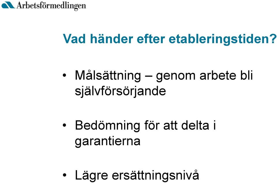 självförsörjande Bedömning för att