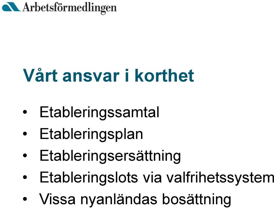 Etableringsersättning