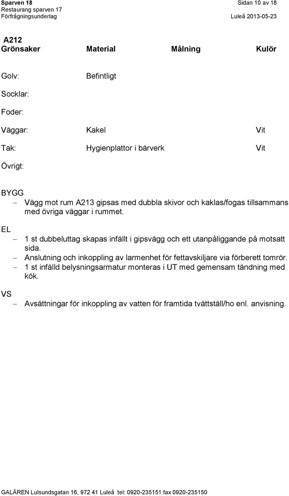 1 st dubbeluttag skapas infällt i gipsvägg och ett utanpåliggande på motsatt sida.