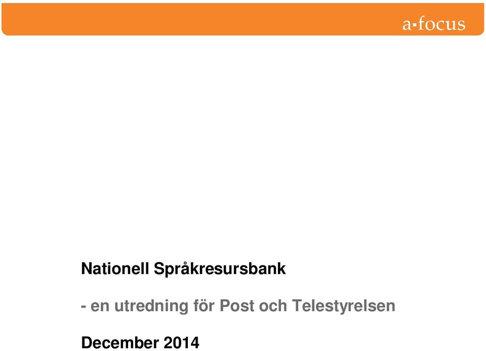 utredning för Post