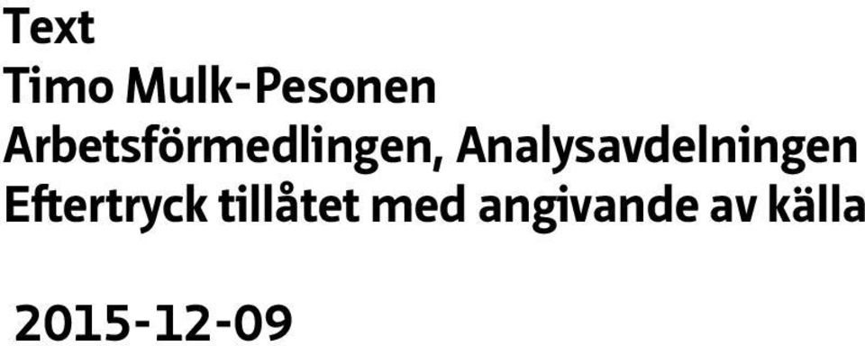 Analysavdelningen Eftertryck