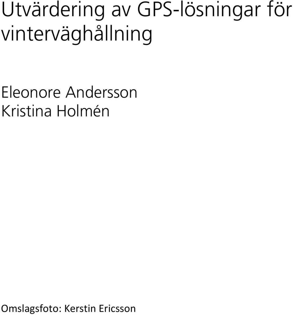 Eleonore Andersson Kristina