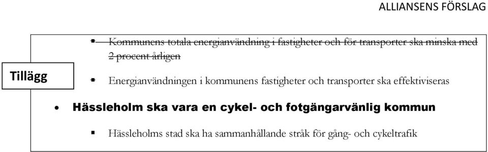 och transporter ska effektiviseras Hässleholm ska vara en cykel- och