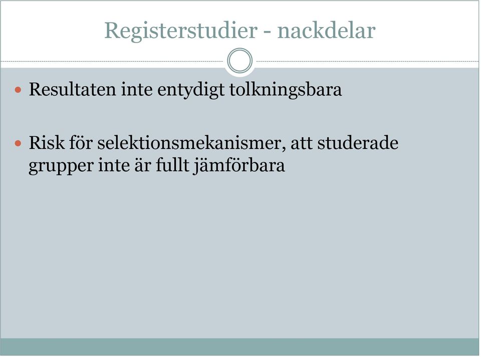 tolkningsbara Risk för