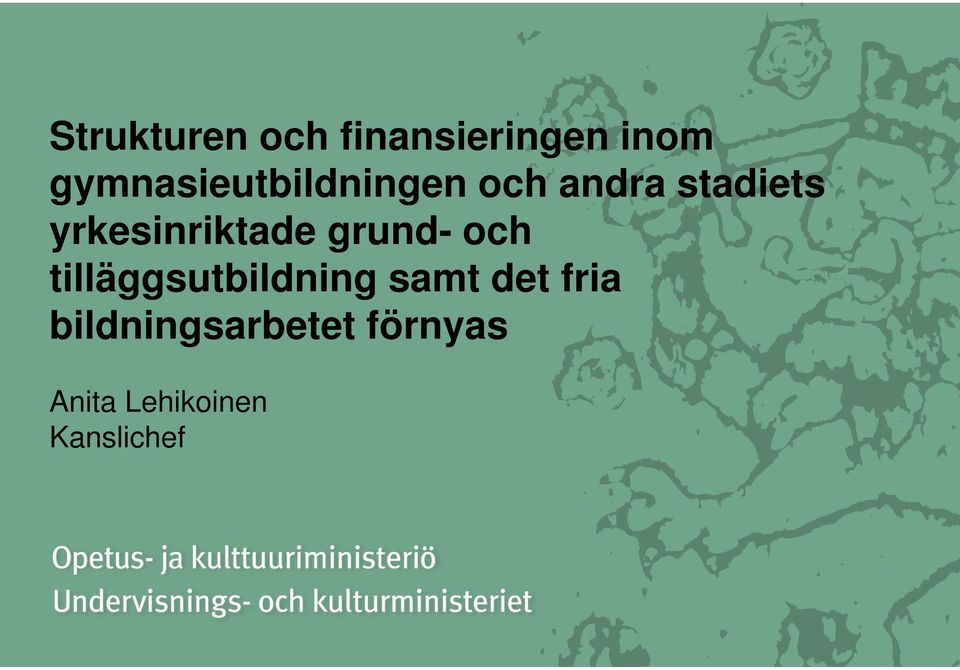 yrkesinriktade grund- och tilläggsutbildning