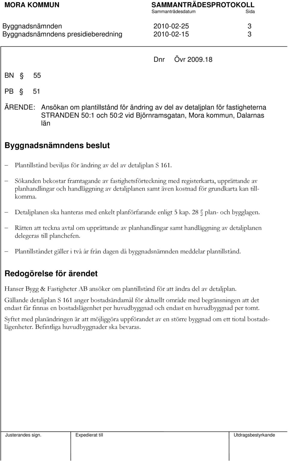 av del av detaljplan S 161.