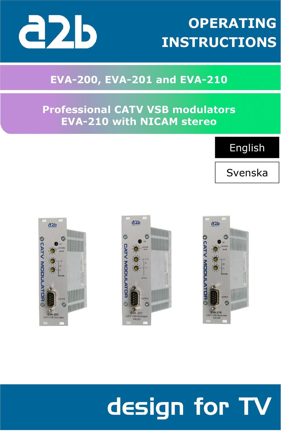 CATV VSB modulators EVA-210 with