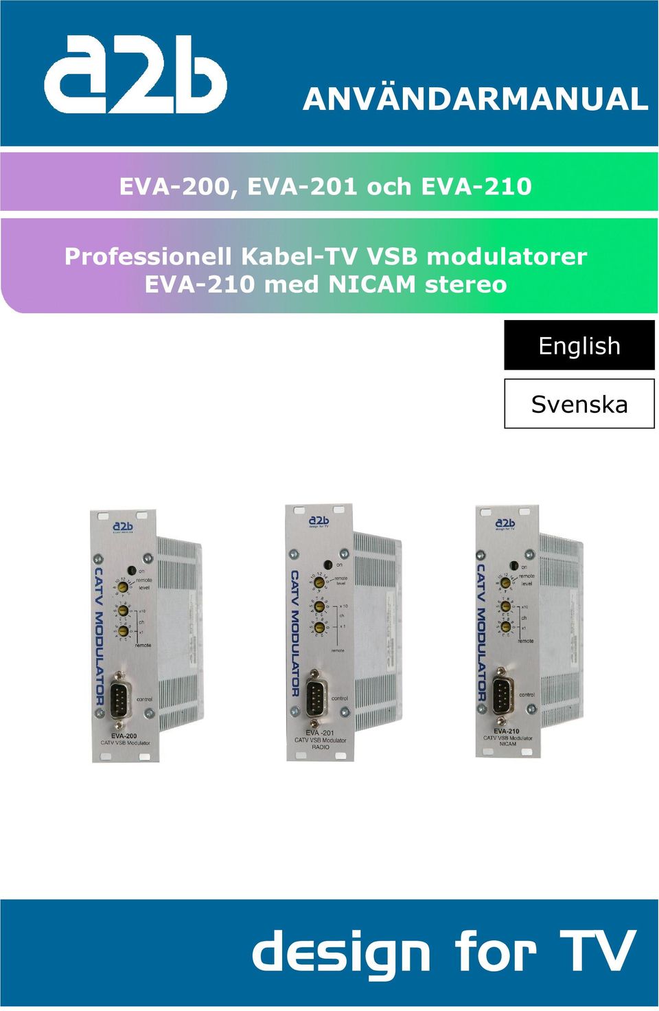 VSB modulatorer EVA-210 med NICAM