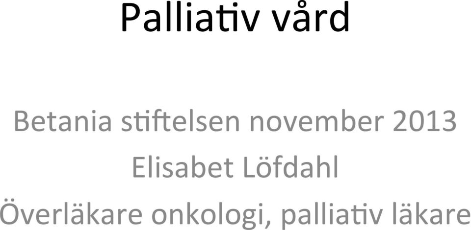 Elisabet Löfdahl