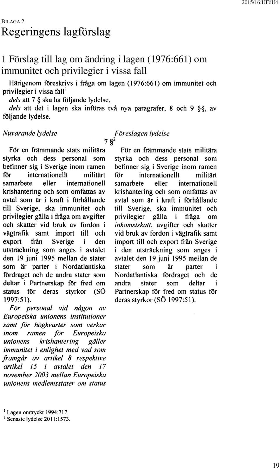 lagen (1976:661) om immunitet